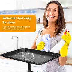 Adjustable Salon Tray Cart with Storage