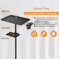 Adjustable Salon Tray Cart with Storage