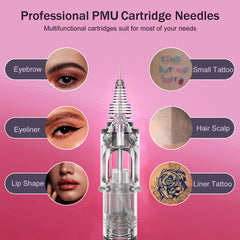 T&T PMU RL 0.25mm tattoo needle cartridges for bold lip fills ombre brows and scalp micropigmentation